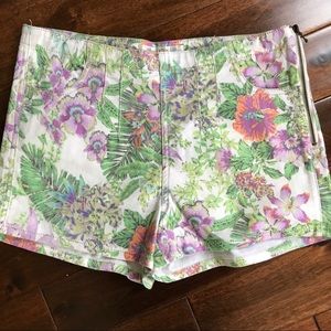 Vintage Love Fire High Rise Denim Floral Shorts sz 7